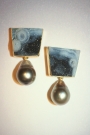 Black & White Drusy Earrings